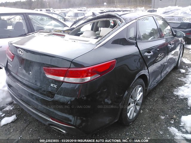 5XXGU4L36HG175203 - 2017 KIA OPTIMA EX BLACK photo 4