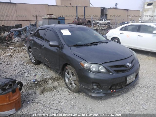 2T1BU4EE9BC594508 - 2011 TOYOTA COROLLA S/LE GRAY photo 1