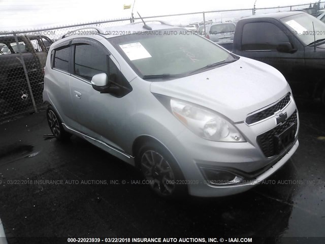 KL8CF6S9XEC576574 - 2014 CHEVROLET SPARK 2LT SILVER photo 1