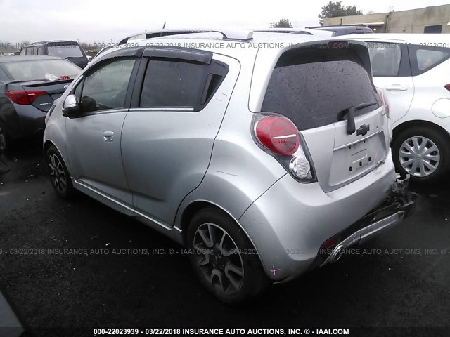 KL8CF6S9XEC576574 - 2014 CHEVROLET SPARK 2LT SILVER photo 3