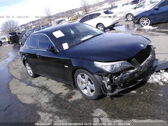 WBANV13598CZ51244 - 2008 BMW 528 XI BLACK photo 1