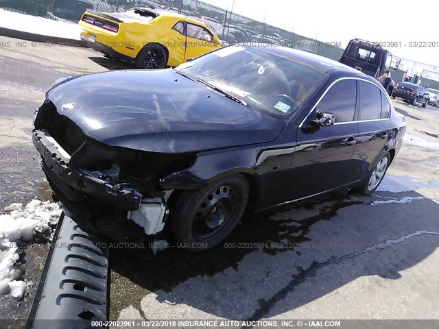 WBANV13598CZ51244 - 2008 BMW 528 XI BLACK photo 2