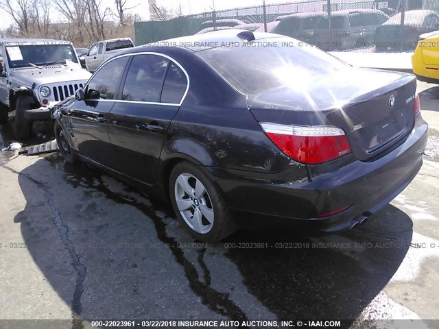 WBANV13598CZ51244 - 2008 BMW 528 XI BLACK photo 3