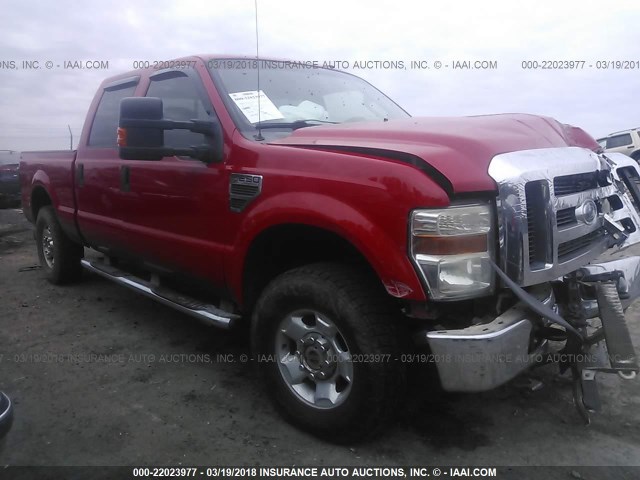 1FTSW21R58EA89577 - 2008 FORD F250 SUPER DUTY RED photo 1