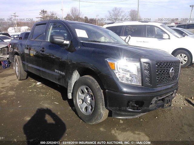 1N6AA1EK5HN530221 - 2017 NISSAN TITAN S BLACK photo 1