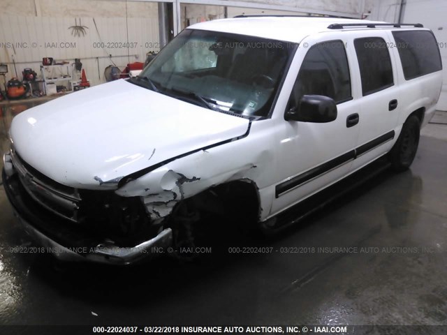 1GNFK16Z63J333325 - 2003 CHEVROLET SUBURBAN K1500 WHITE photo 2