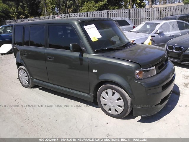 JTLKT324164057976 - 2006 TOYOTA SCION XB GREEN photo 1