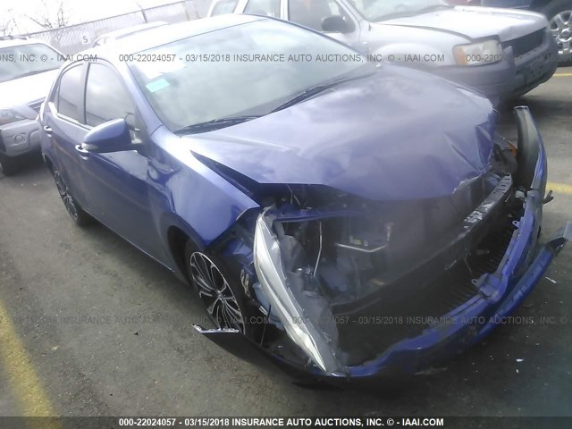 5YFBURHE0EP147367 - 2014 TOYOTA COROLLA L/LE/LE PLS/PRM/S/S PLS BLUE photo 1