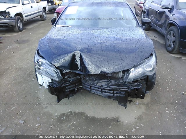 4T1BF1FK8HU363247 - 2017 TOYOTA CAMRY LE/XLE/SE/XSE BLACK photo 6