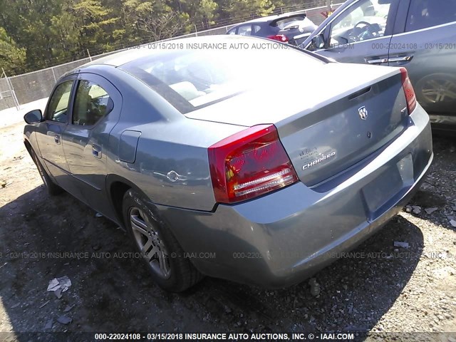 2B3KA43G06H154493 - 2006 DODGE CHARGER SE/SXT TURQUOISE photo 3