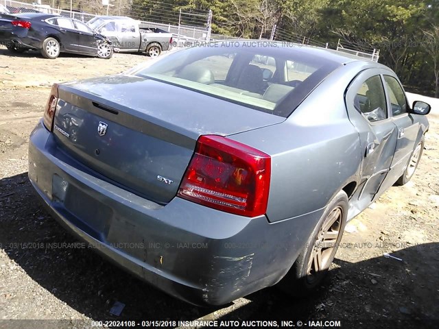 2B3KA43G06H154493 - 2006 DODGE CHARGER SE/SXT TURQUOISE photo 4