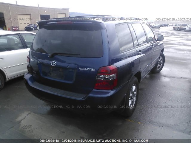 JTEDP21A970128355 - 2007 TOYOTA HIGHLANDER SPORT/LIMITED BLUE photo 4