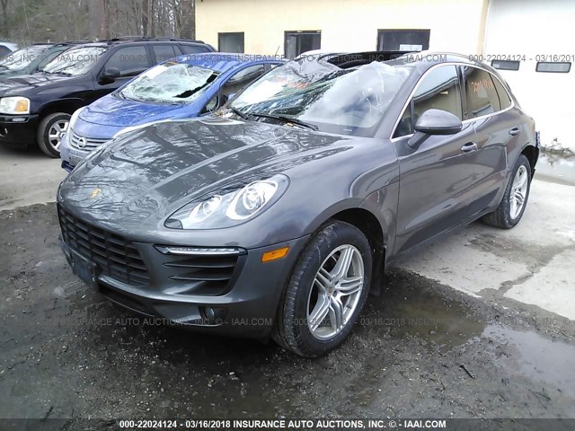 WP1AB2A55GLB58829 - 2016 PORSCHE MACAN S GRAY photo 2