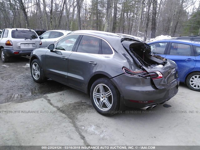 WP1AB2A55GLB58829 - 2016 PORSCHE MACAN S GRAY photo 3