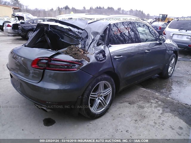 WP1AB2A55GLB58829 - 2016 PORSCHE MACAN S GRAY photo 4