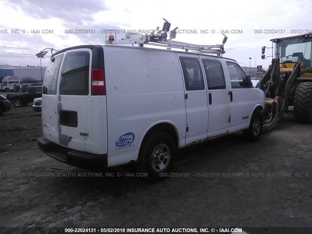 1GTGG25V861193642 - 2006 GMC SAVANA G2500 WHITE photo 4