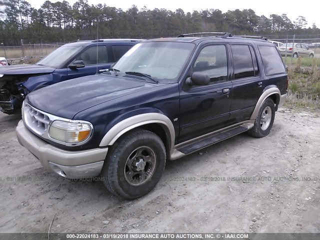 1FMDU84P2YZB88745 - 2000 FORD EXPLORER EDDIE BAUER Dark Blue photo 2