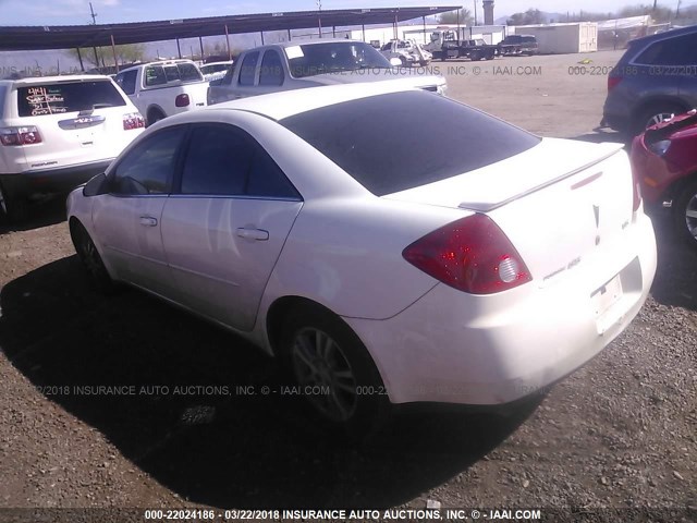 1G2ZG558464139312 - 2006 PONTIAC G6 SE1 WHITE photo 3