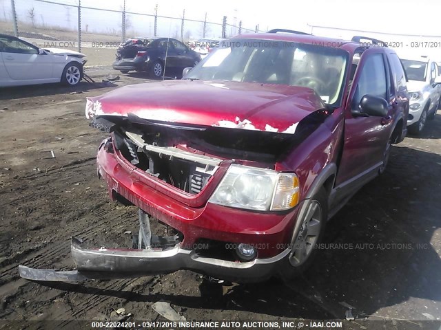 1FMZU74K53ZA30221 - 2003 FORD EXPLORER EDDIE BAUER RED photo 2