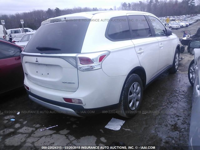 JA4AD2A38FZ007810 - 2015 MITSUBISHI OUTLANDER ES 白色 照片 4