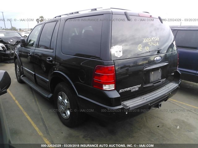 1FMFU20555LA12054 - 2005 FORD EXPEDITION LIMITED BLACK photo 3