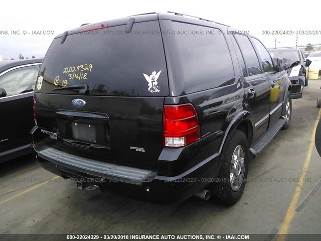 1FMFU20555LA12054 - 2005 FORD EXPEDITION LIMITED BLACK photo 4