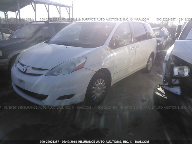 5TDZA23C86S486827 - 2006 TOYOTA SIENNA CE/LE WHITE photo 2