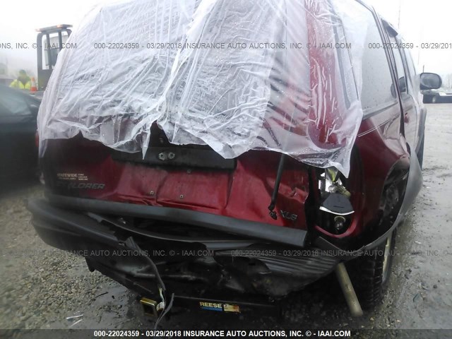 1FMZU72X8YZB84377 - 2000 FORD EXPLORER XLS RED photo 6