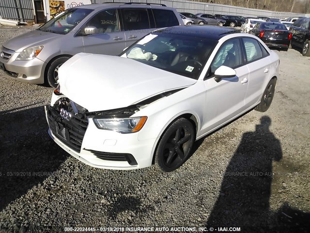 WAUACGFF3F1048057 - 2015 AUDI A3 PREMIUM WHITE photo 2