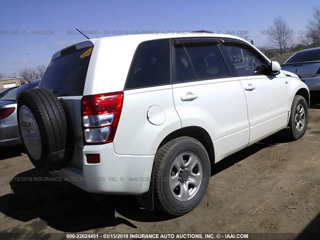 JS3TD941X64103034 - 2006 SUZUKI GRAND VITARA  WHITE photo 4