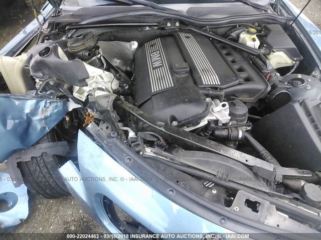 4USBT53453LU05022 - 2003 BMW Z4 3.0 BLUE photo 10