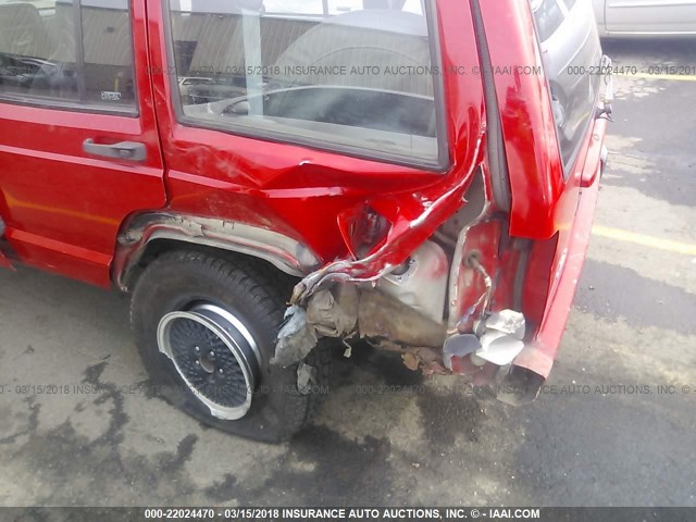 1J4FF68S5XL555269 - 1999 JEEP CHEROKEE SPORT/CLASSIC წითელი ფოტო 6
