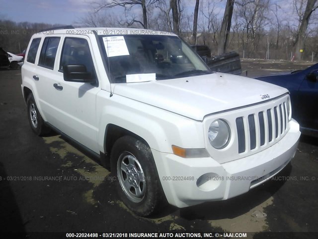 1J8FT28B59D152793 - 2009 JEEP PATRIOT SPORT WHITE photo 1