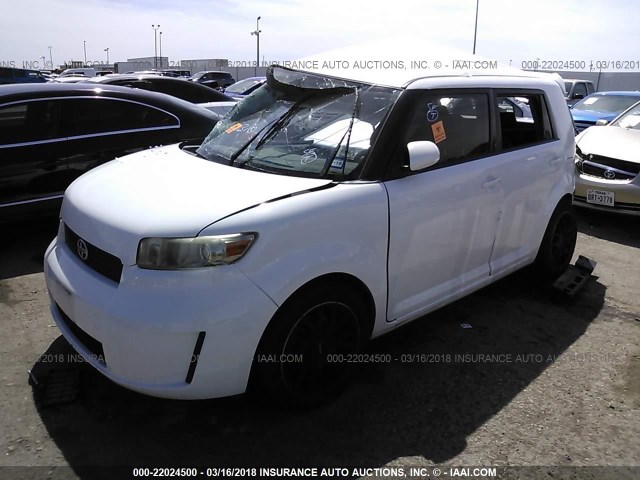 JTLKE50E191088006 - 2009 TOYOTA SCION XB WHITE photo 2