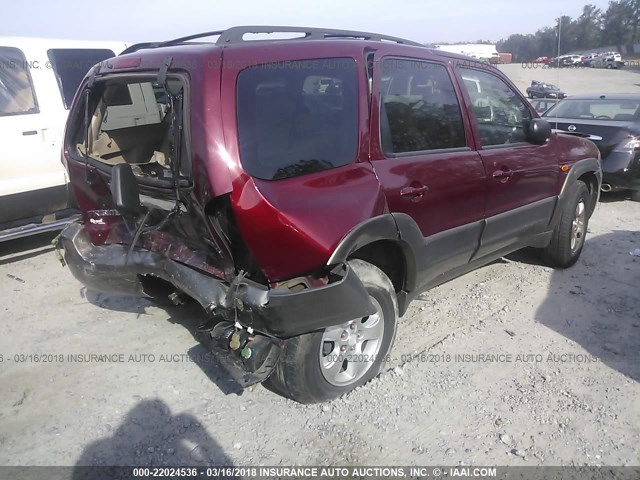 4F2CZ96123KM30273 - 2003 MAZDA TRIBUTE ES 红色 照片 4