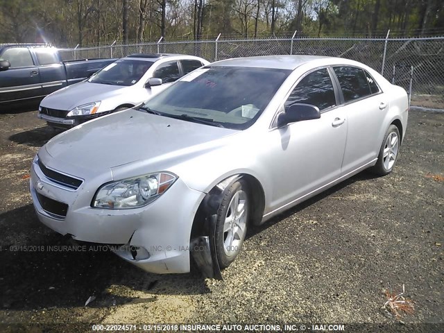1G1ZA5EU8BF314193 - 2011 CHEVROLET MALIBU LS 银色 照片 2