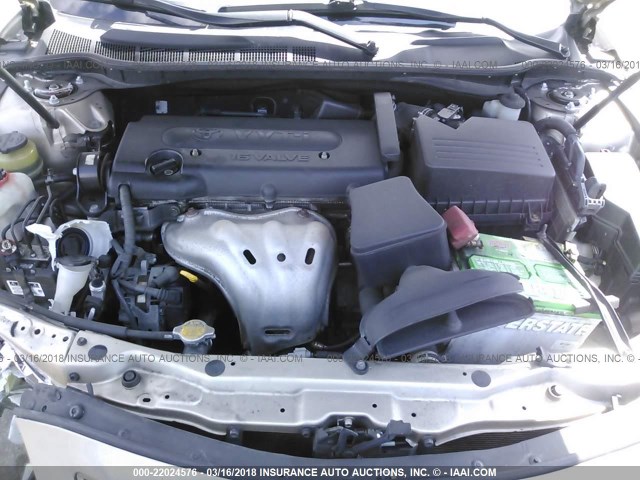 4T1BE46KX8U220031 - 2008 TOYOTA CAMRY CE/LE/XLE/SE GOLD photo 10