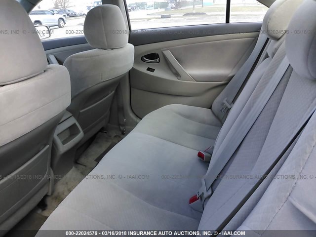 4T1BE46KX8U220031 - 2008 TOYOTA CAMRY CE/LE/XLE/SE GOLD photo 8