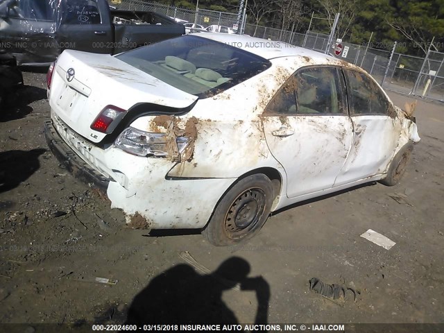 4T1BE46K77U691343 - 2007 TOYOTA CAMRY NEW GENERAT CE/LE/XLE/SE WHITE photo 4