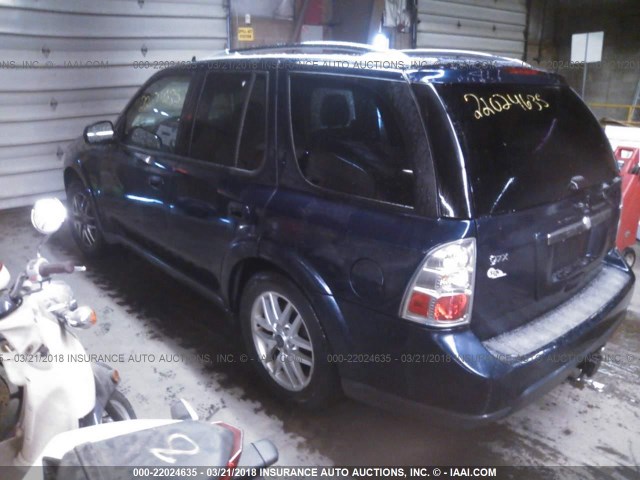 5S3ET13S382803167 - 2008 SAAB 9-7X 4.2I Dark Blue photo 3