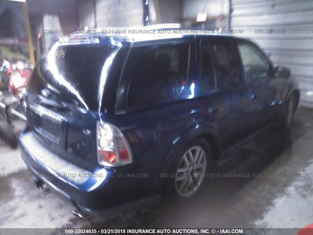 5S3ET13S382803167 - 2008 SAAB 9-7X 4.2I Dark Blue photo 4