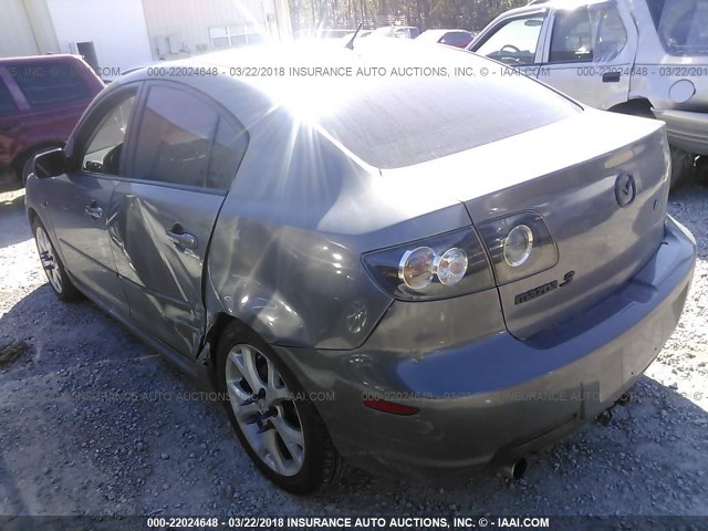 JM1BK323971622676 - 2007 MAZDA 3 S GRAY photo 3