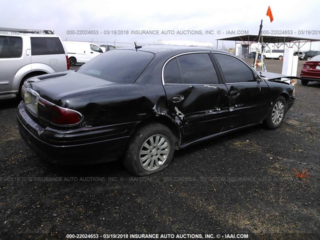 1G4HP54K45U159199 - 2005 BUICK LESABRE CUSTOM BLACK photo 4