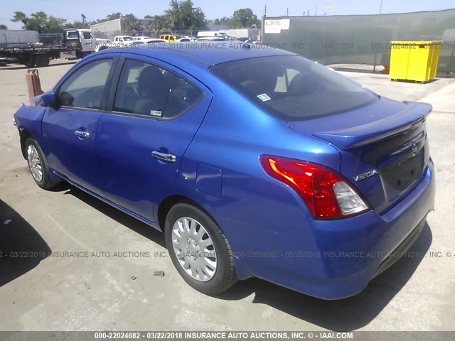 3N1CN7AP5GL845588 - 2016 NISSAN VERSA S/S PLUS/SV/SL BLUE photo 3