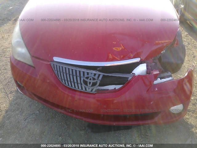 4T1CE38P65U971775 - 2005 TOYOTA CAMRY SOLARA SE/SLE წითელი ფოტო 10