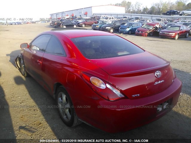 4T1CE38P65U971775 - 2005 TOYOTA CAMRY SOLARA SE/SLE წითელი ფოტო 3