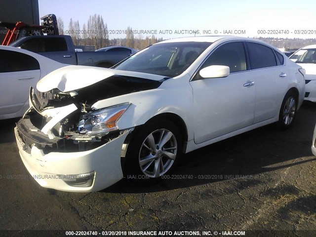 1N4AL3AP1DN465183 - 2013 NISSAN ALTIMA 2.5/S/SV/SL WHITE photo 2