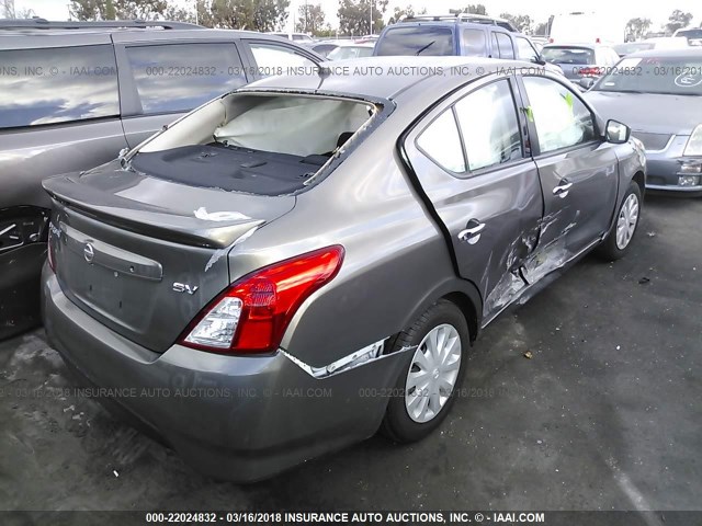 3N1CN7AP3HL803700 - 2017 NISSAN VERSA S/S PLUS/SV/SL GRAY photo 4