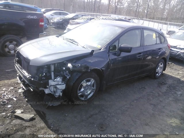 JF1GPAA63F8208599 - 2015 SUBARU IMPREZA GRAY photo 2