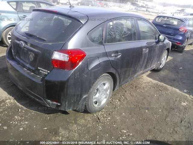 JF1GPAA63F8208599 - 2015 SUBARU IMPREZA GRAY photo 4